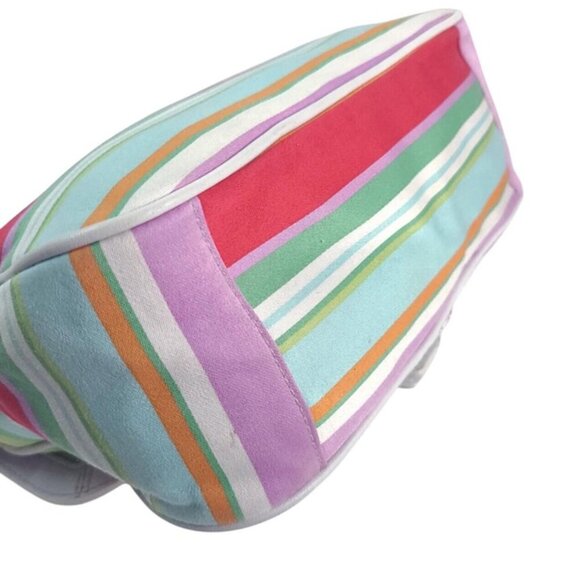 Coach Hampton Flap Multicolor Striped Crossbody/Shoulder Bag and wallet - Picture 4 of 12